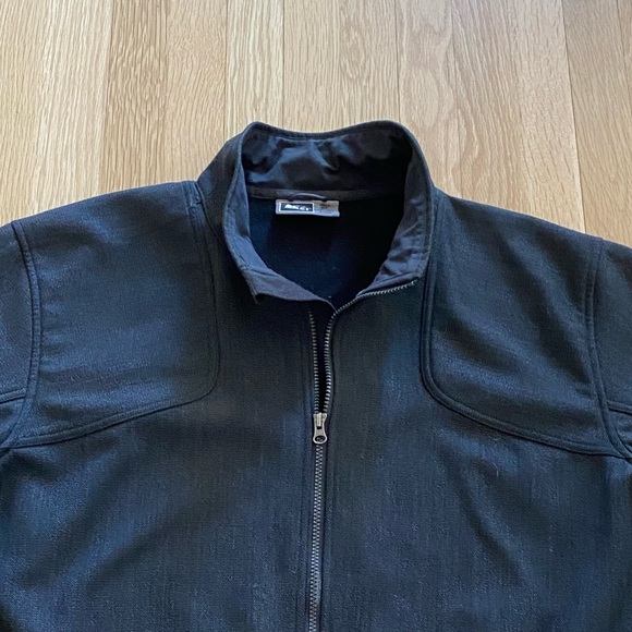 REI Mens Charcoal Gray Wool Blend Full Zip Jacket/Pockets /Adjustable Hem/ XXL - Picture 6 of 15